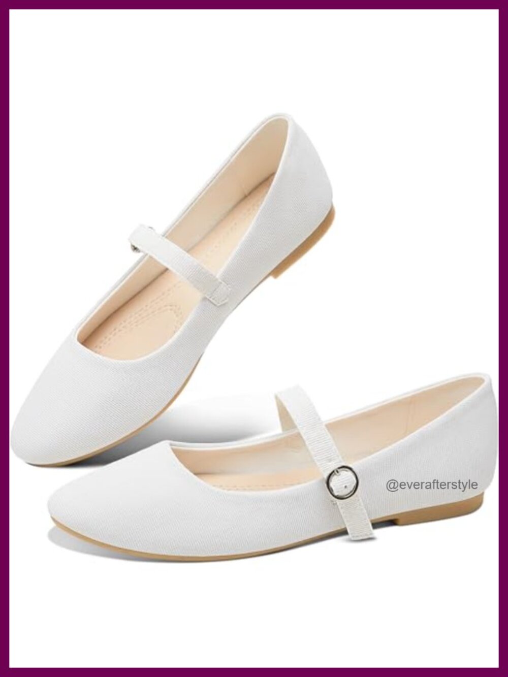 Mary Jane Flats Round Toe Ballet Comfortable Classic Strap Business Office